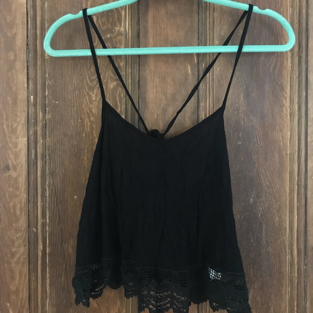 Black crop top